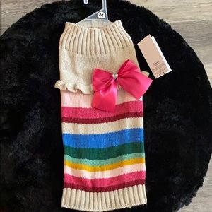 Wag&Bone- stripe dog sweater NWT